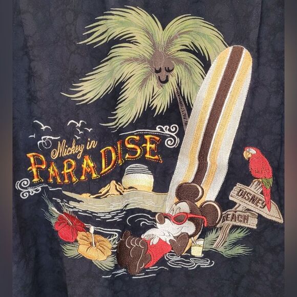 DISNEY Authentic MICKEY IN PARADISE Mens Shirt LRG - Picture 6 of 11